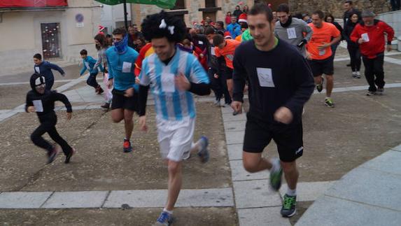 Edición anterior de una San Silvestre en la región.