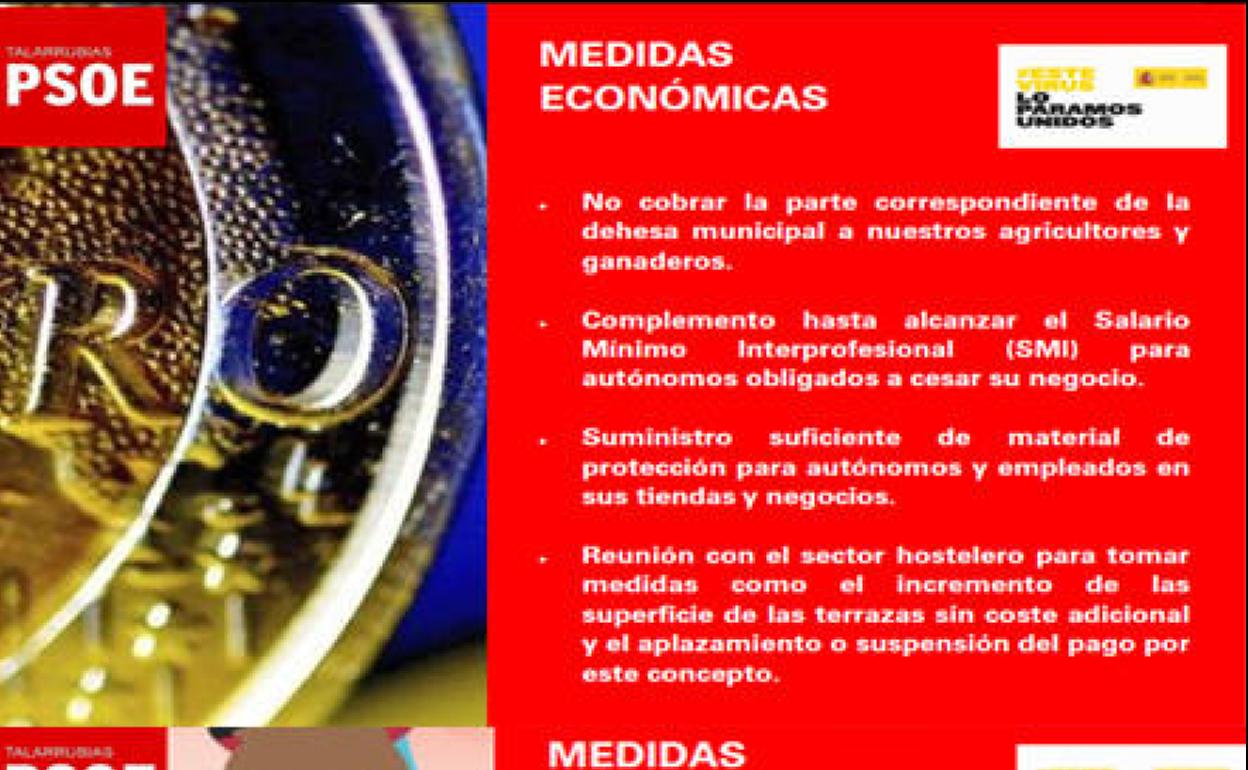 Propuestas del grupo socialista presentadas en el ayuntamiento de Talarrubias