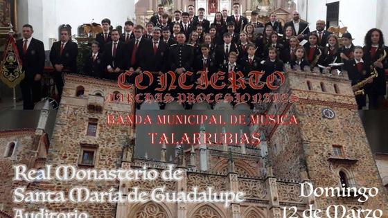 La Banda de Música de Talarrubias ofrece un concierto en el Real Monasterio de Santa María de Guadalupe