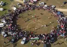 Gran espectación ante los festeos taurinos.