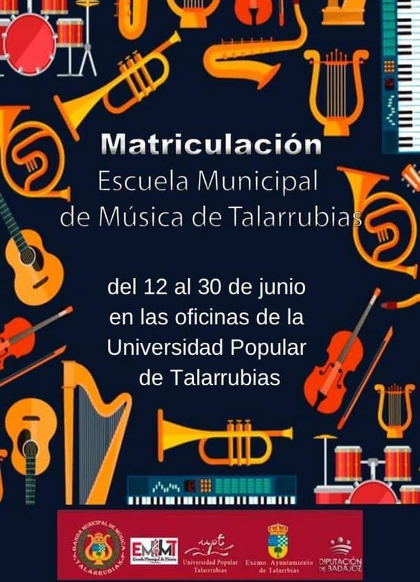 Comienzan las matriculaciones para la Escuela Municipal de Música