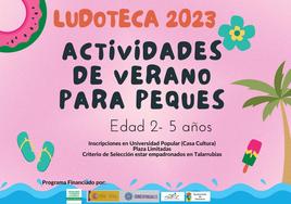 Los más peques disfrutarán de una ludoteca veraniega