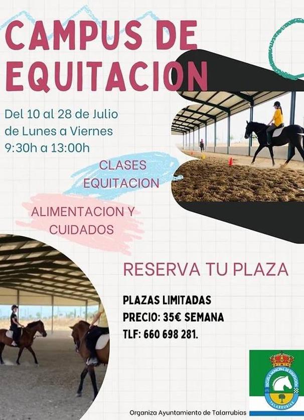 La Escuela Municipal de Equitación organiza en julio un Campus de Equitación
