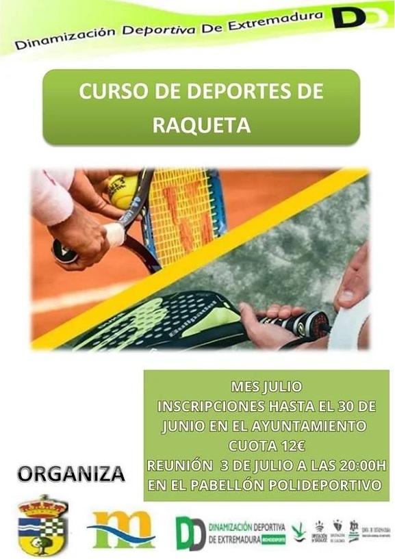 Inscripciones abiertas para el curso de Deportes de Raqueta