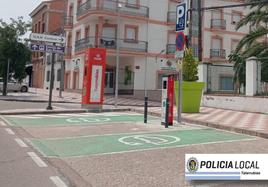 La Policía de Talarrubias recuerda que los estacionamientos de los puntos de recarga solo pueden ser usados para cargar los vehículos eléctricos