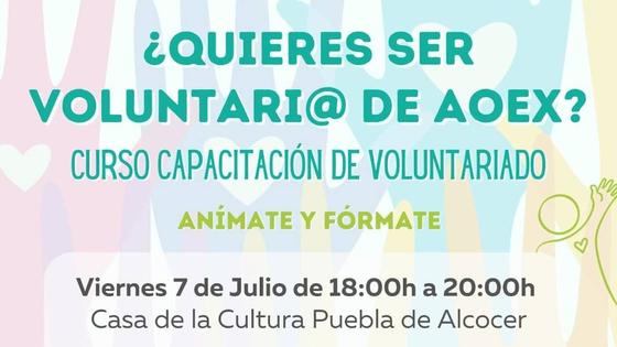 AOEX imparte un curso para ser voluntario