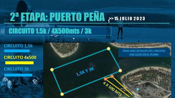 Puerto Peña contará con diferentes servicios para los nadadores y público del XIII Circuito de Extremadura de Aguas Abiertas