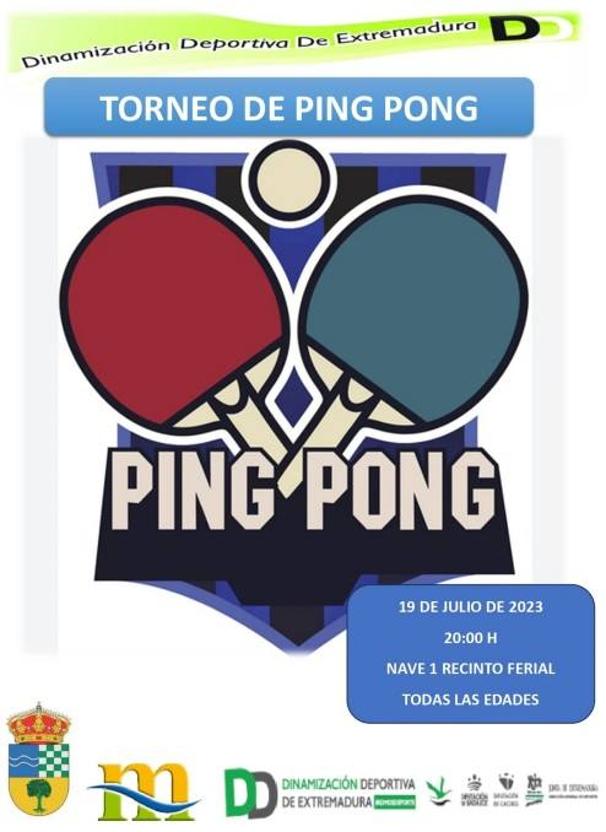 Torneo de Ping Pong en Talarrubias