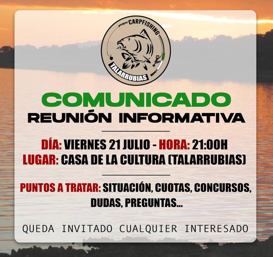 Primera reunión informativa de la SP Carpfishing Talarrubias