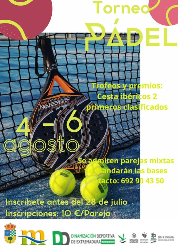 Inscripciones abiertas para el Torneo de Pádel