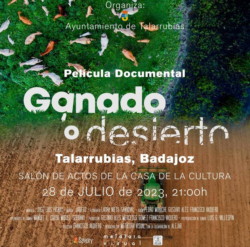 'Ganado o desierto' se proyectará en Talarrubias