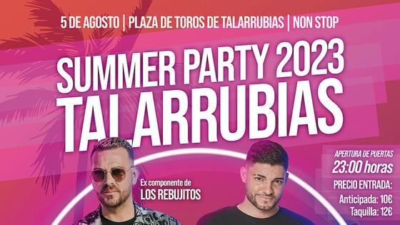 El 5 de agosto llega a Talarrubias la Summer Party 2023