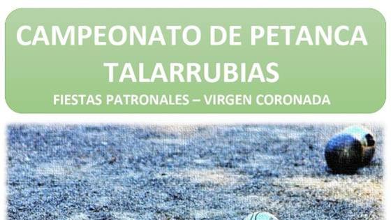 El Ayuntamiento organiza un Campeonato de Petanca dentro de las Fiestas de la Virgen de la Coronada