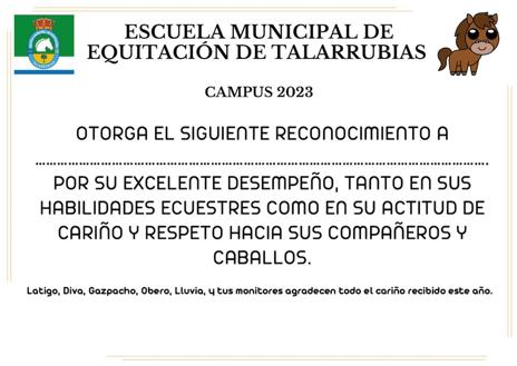 Imagen secundaria 1 - Finaliza el Campus de Equitación de Talarrubias