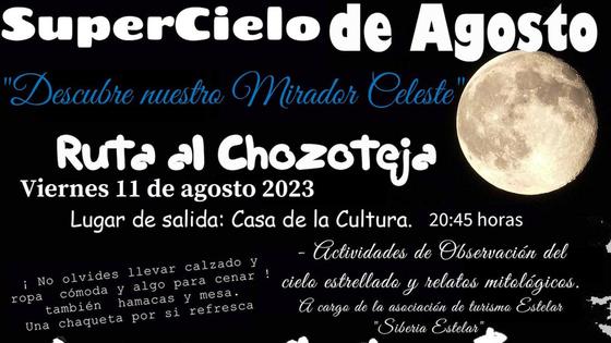 Ruta al Chozo Teja para disfrutar del cielo de agosto