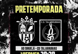 El CD Talarrubias se enfrenta al AD Siruela en el segundo amistoso de la pretemporada
