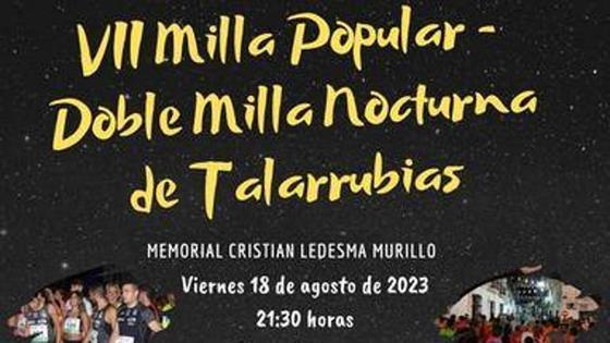 Últimos días para inscribirse en la VII Nocturna de Talarrubias