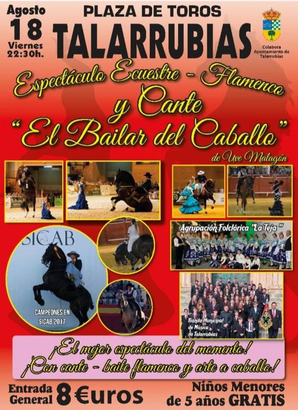 Llega a Talarrubias 'El bailar del caballo', un espectáculo ecuestre-flamenco