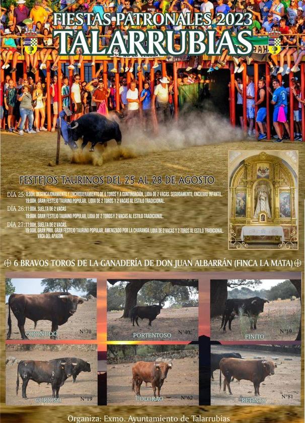 3 días de festejos taurinos en Talarrubias