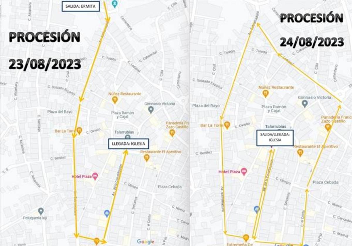 Cortes de vía y prohibición de estacionamiento por las Fiestas Patronales