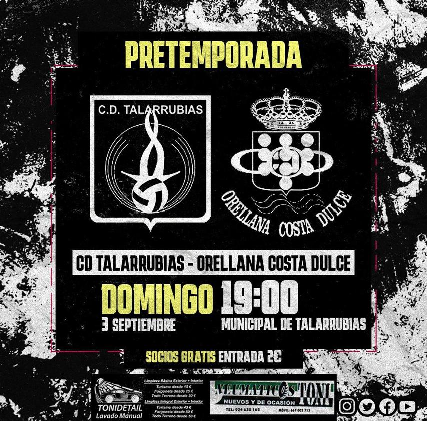 Domingo de fútbol con el amistoso entre el Talarrubias y el Orellana Costa Dulce