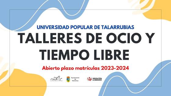 Inscripciones para los talleres de ocio y tiempo libre
