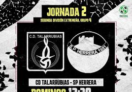 El CD Talarrubias recibe al SP Herrera