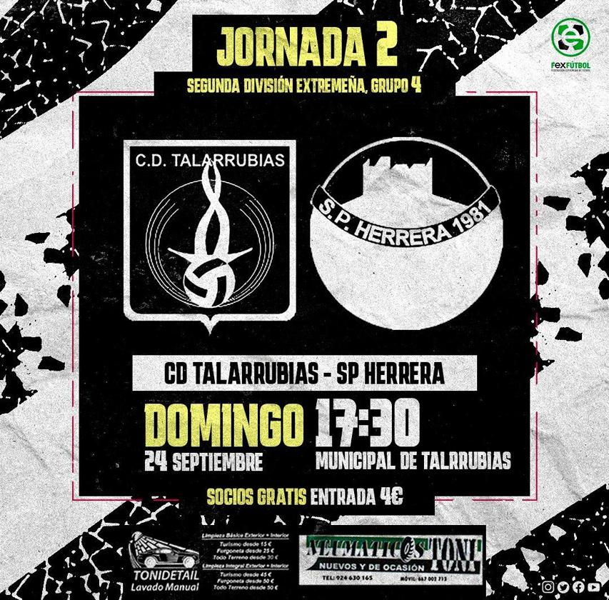 El CD Talarrubias recibe al SP Herrera