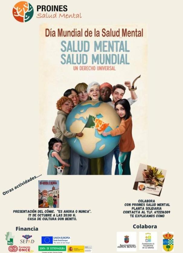 Talarrubias acogerá una de las jornadas de Proines para conmemorar el Día de la Salud Mental