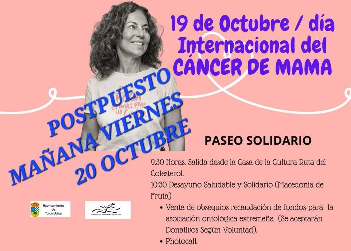 Aplazada la marcha rosa por la lluvia