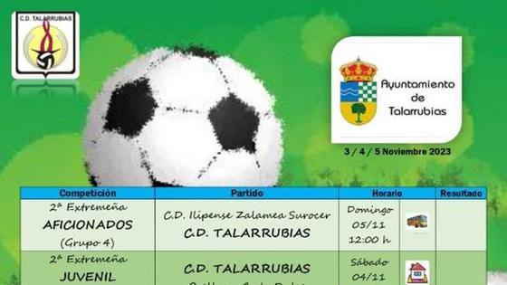 Calendario de fútbol para el fin de semana