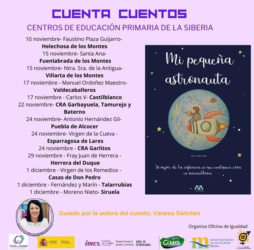 El cuenta cuentos 'Mi pequeña astronauta' llega al colegio Fernández y Marín