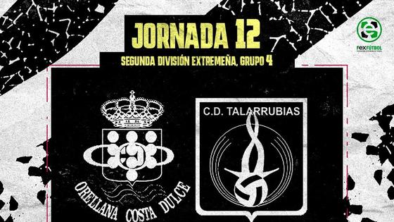 El CD Talarrubias se enfrenta al Orellana Costa Dulce en la jornada 12
