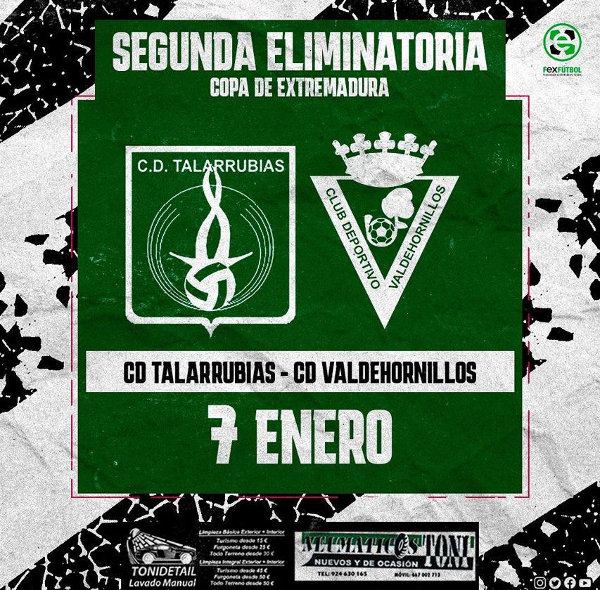 El CD Talarrubias se enfrentará al CD Valdehornillos para la Copa de Extremadura