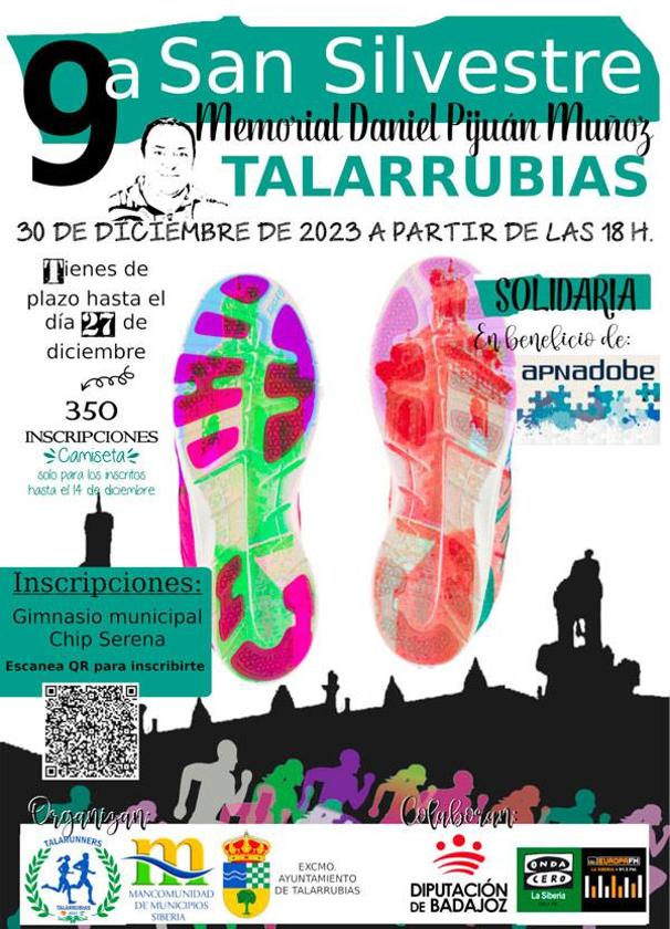 Cierran las inscripciones para la San Silvestre Solidaria de Talarrubias con más de 350 inscritos