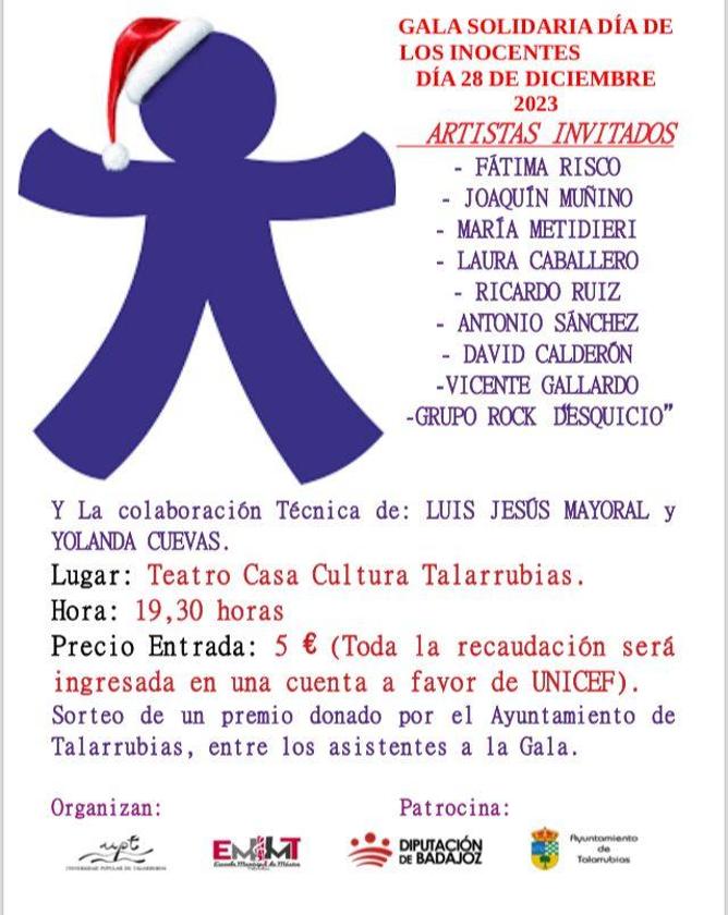 Llega la I Gala Solidaria Día de los Inocentes