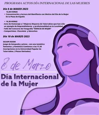 Varios actos conmemorarán el Día Internacional de la Mujer