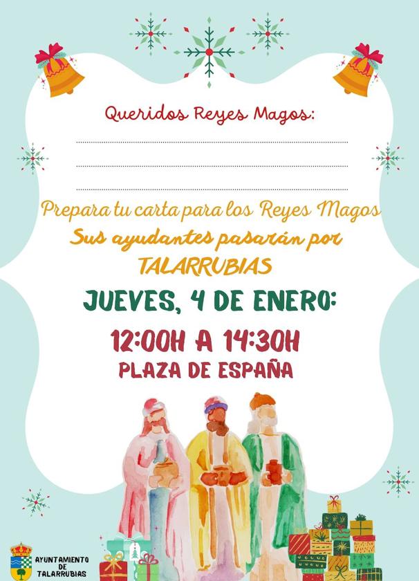 Los ayudantes de los Reyes Magos pasarán por Talarrubias