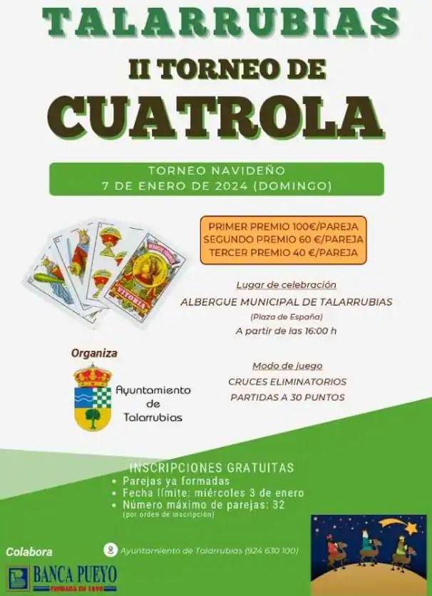 Último día para inscribirse en el II Torneo de Cuatrola