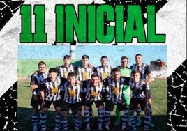 11 inicial del CD Talarrubias en la 2ª ronda de la Copa Extremadura.
