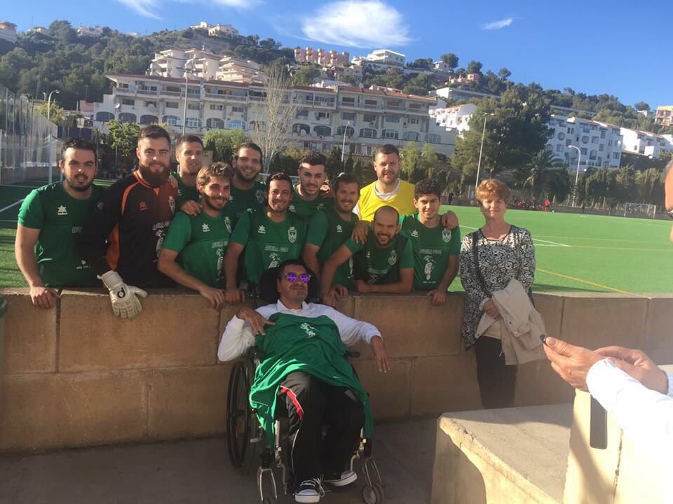 Algunos integrantes del Sporting Santa Ponsa Talarrubias.CEDIDA