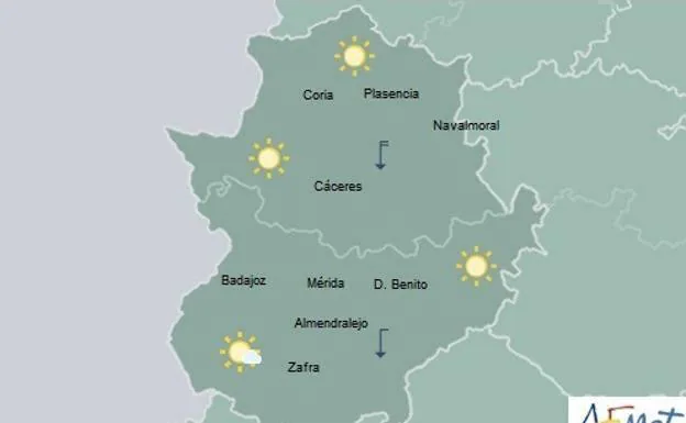 Sábado con cielos poco nubosos y temperaturas máximas de 30 grados