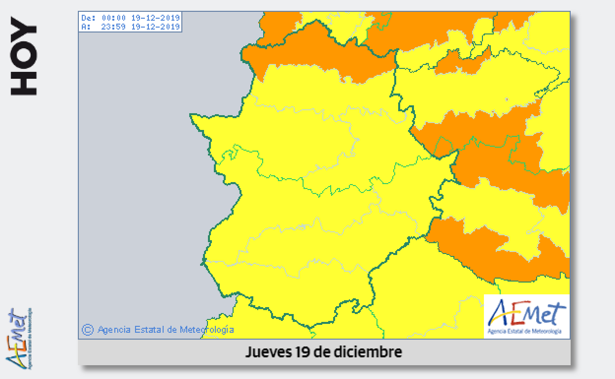 Pasó la borrasca 'Daniel' y el jueves llega 'Elsa' a Extremadura