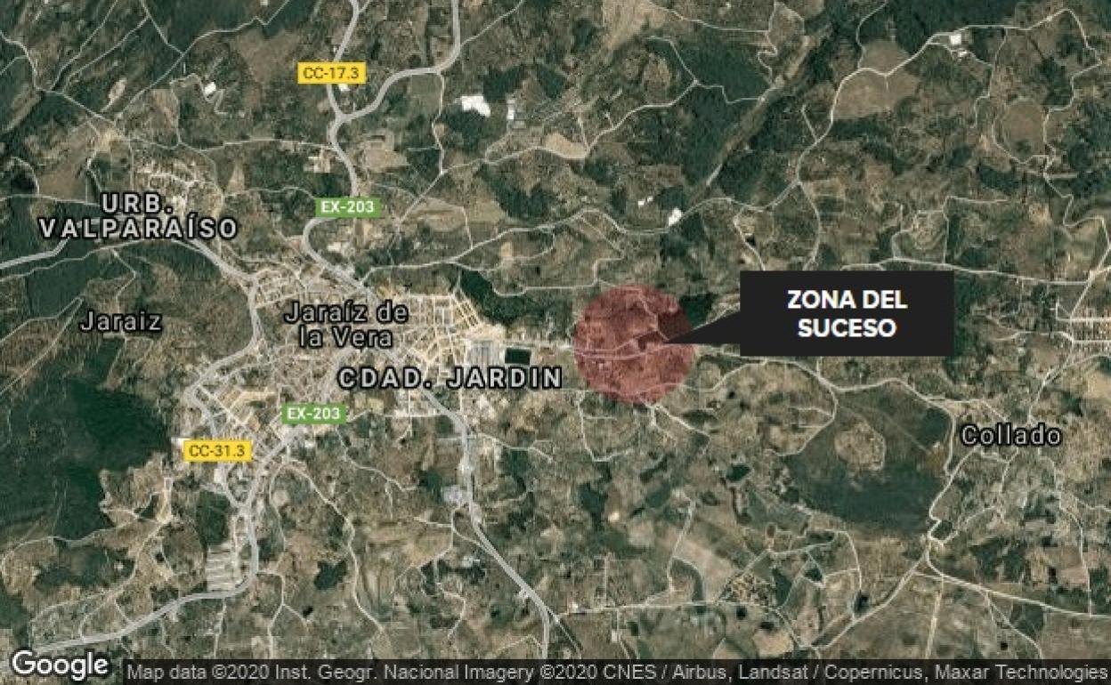 Tres jóvenes heridos en una salida de vía en Jaraíz
