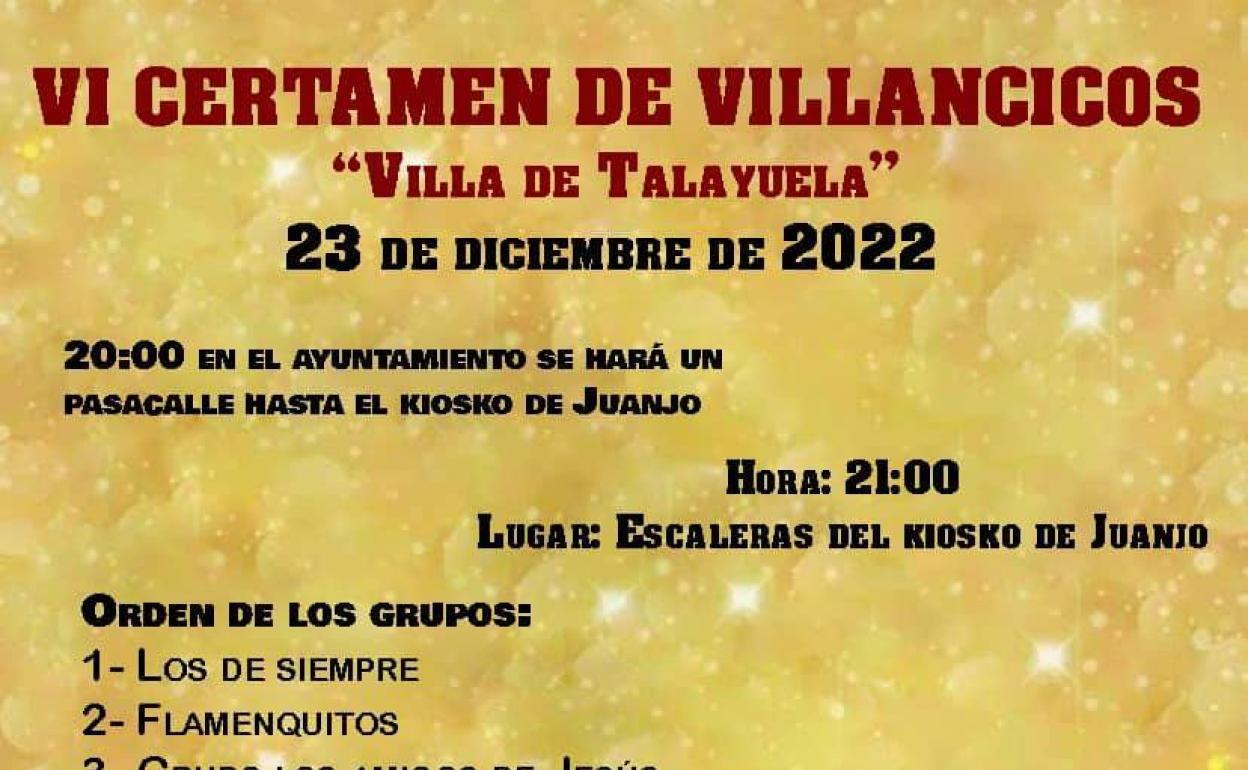 Esta noche podremos disfrutar de una nueva edición del Certamen de Villancicos Villa de Talayuela