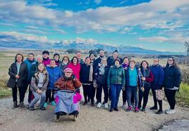 Participantes en una de las rutas