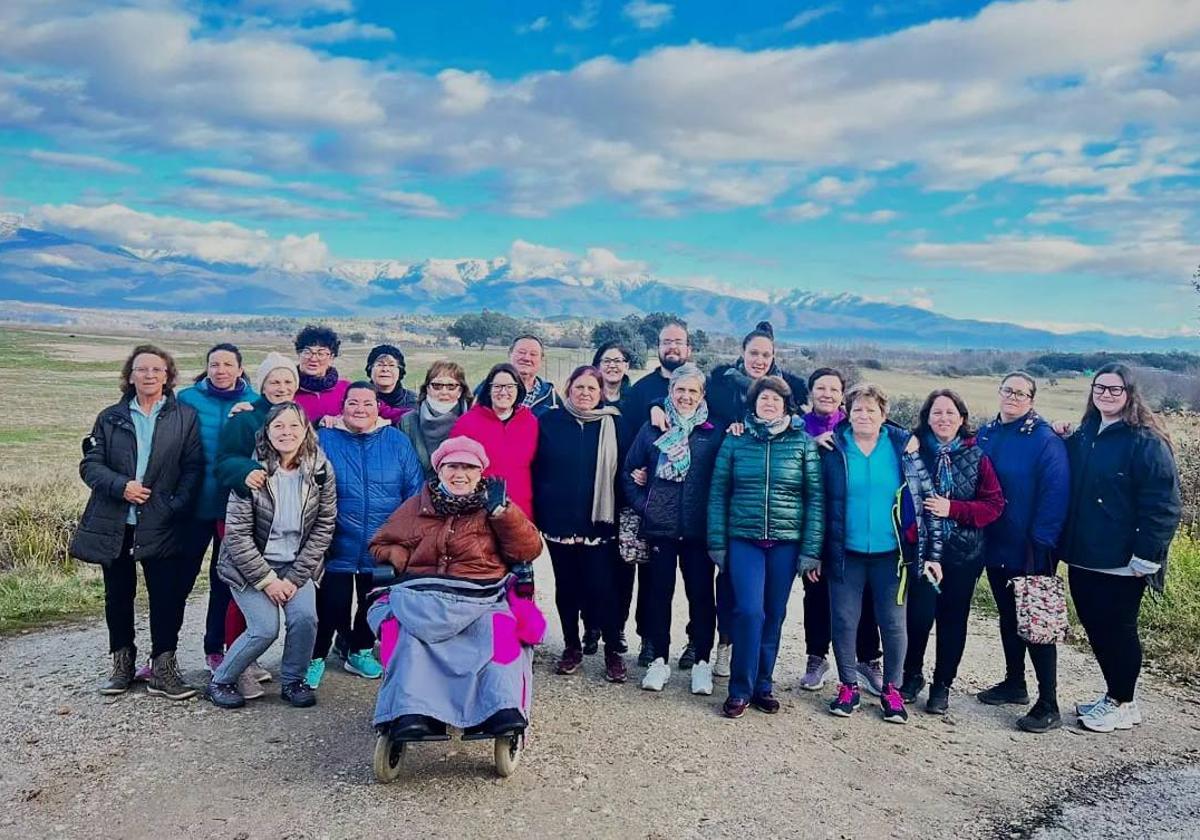 Participantes en una de las rutas