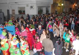 Ambiente durante el Carnaval nocturno