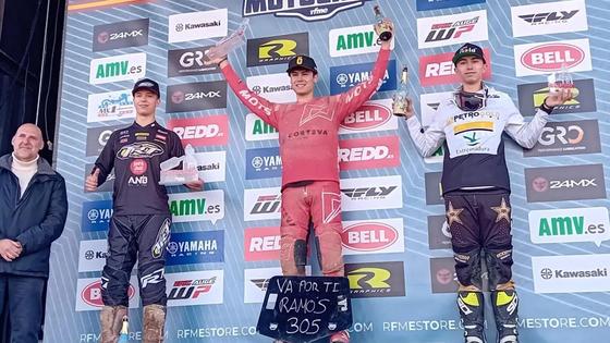 Mario Moreno, tercero en el Campeonato de España de Motocross sub18
