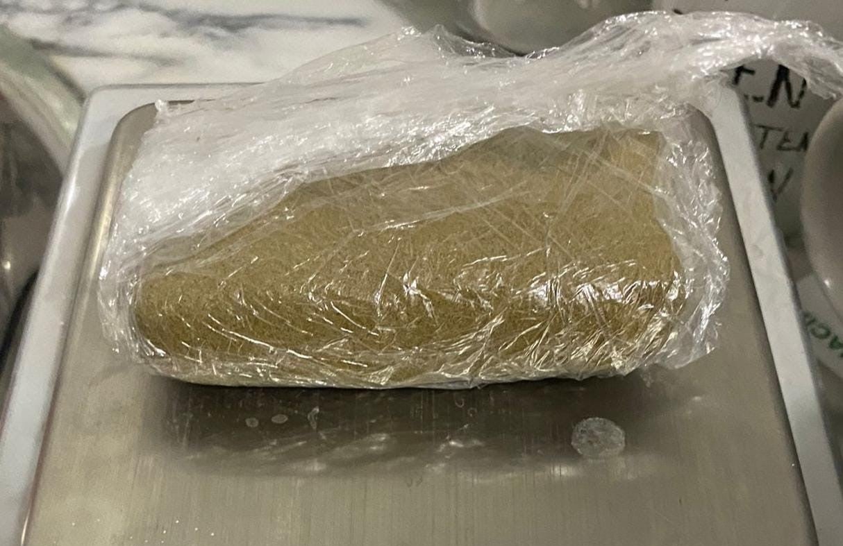 La droga interceptada